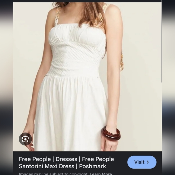 Free People Santorini maxi dress in ecru - Picture 3 of 5